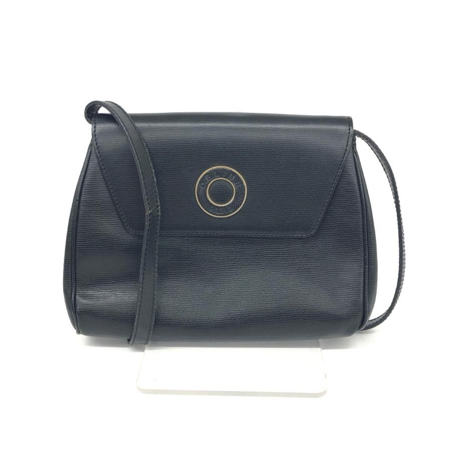 CELINE セリーヌ ショルダーバッグ ブラック レザー リザード型