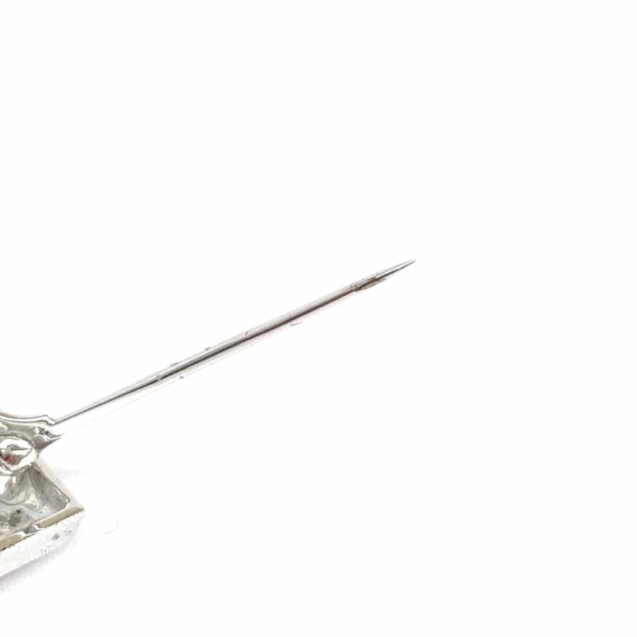 MIKIMOTO ミキモト SVブローチ 美品 シルバーカラー スクエア MIKIMOTO ミキモト SVブローチ 美品 シルバーカラー スクエア