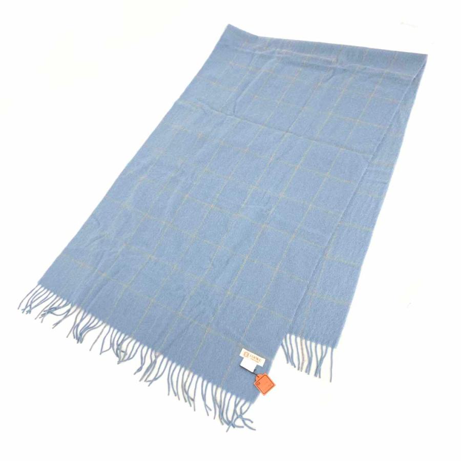 LOEWE ロエベ ストール 未使用品 28003861 ブルー ウール カシゴラ 