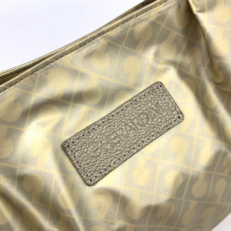 ゲラルディーニ　ゴールドブラウン ロゴパターン ハンドバッグ　美品‼️ 2025年最新】GHERARDINI ゲラルディーニ ロゴマークの人気