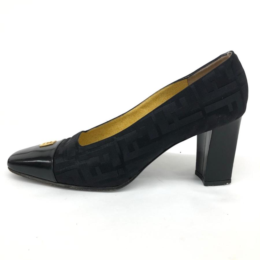 FENDI フェンディ パンプス 38 ブラック レディース 靴 シューズ shoes 