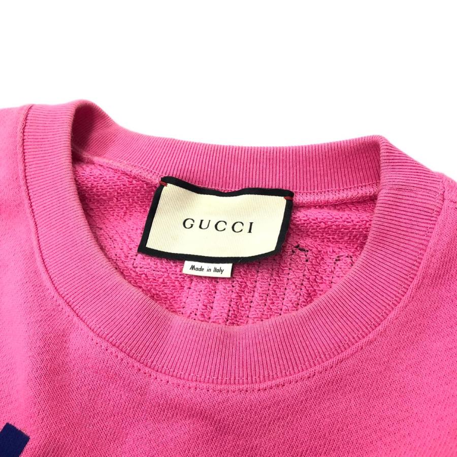 GUCCI グッチ スウェット XSサイズ ピンク レディース 犬 GUCCI グッチ スウェット XSサイズ ピンク レディース 犬