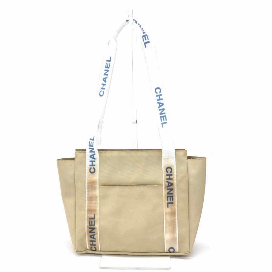 CHANEL シャネル トートバッグ ジャンク品 ベージュ ナイロン  