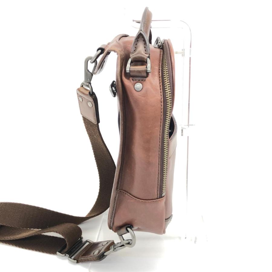 HERGOPOCH エルゴポック ボディバッグ ブラウン レザー メンズ