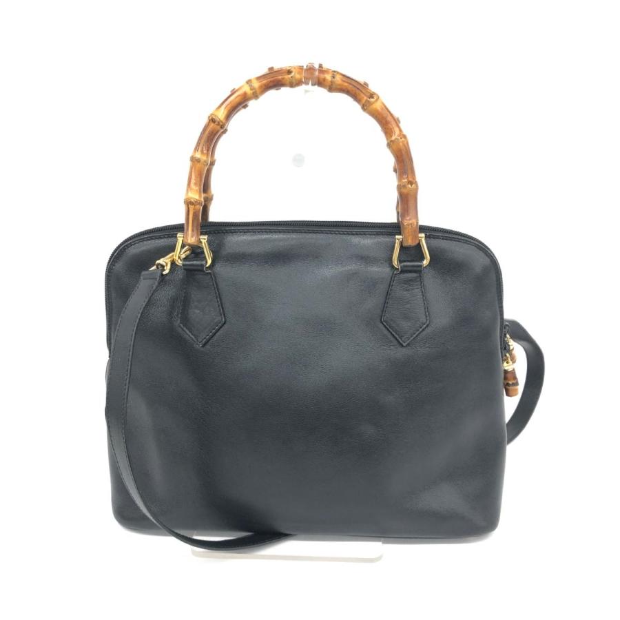 GUCCI オールドグッチ 2WAYバッグ 000 1186 0289 ブラック レザー 