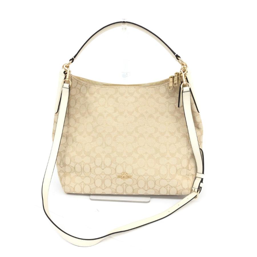 COACH コーチ 2WAYショルダーバッグ 美品 F58327 ベージュ 