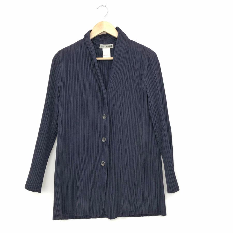 ISSEY MIYAKE イッセイミヤケ ジャケット サイズM ネイビー 