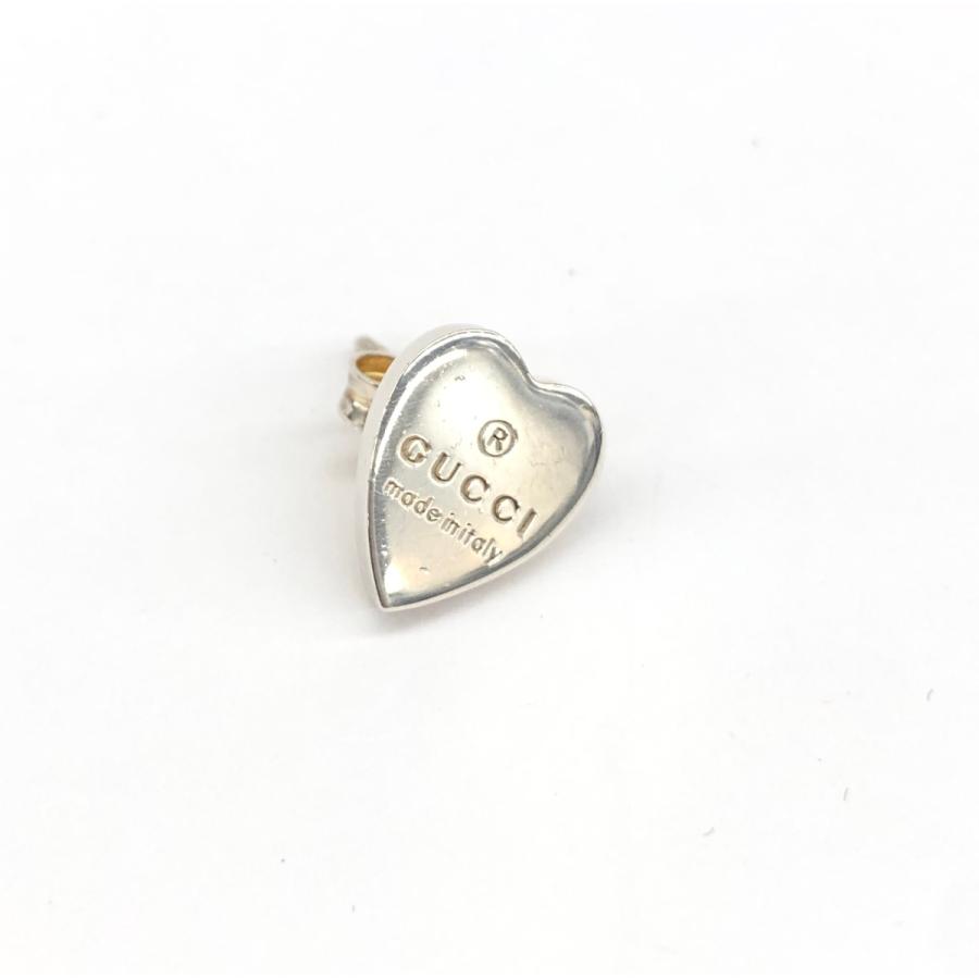 GUCCI グッチ ピアス 片耳のみ シルバーカラー シルバー ハート GUCCI グッチ ピアス 片耳のみ シルバーカラー シルバー ハート