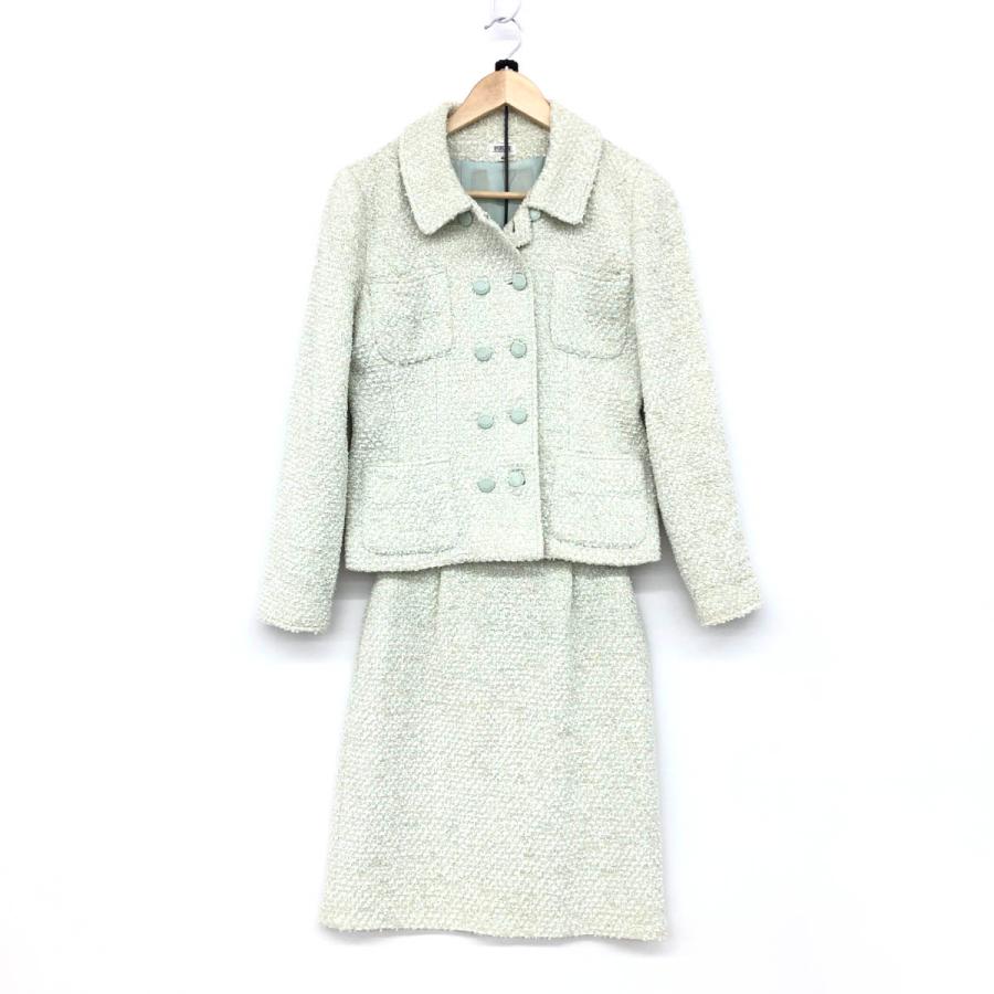 FOXEY BOUTIQUE フォクシーブティック スカートスーツ サイズ40 ブルー  