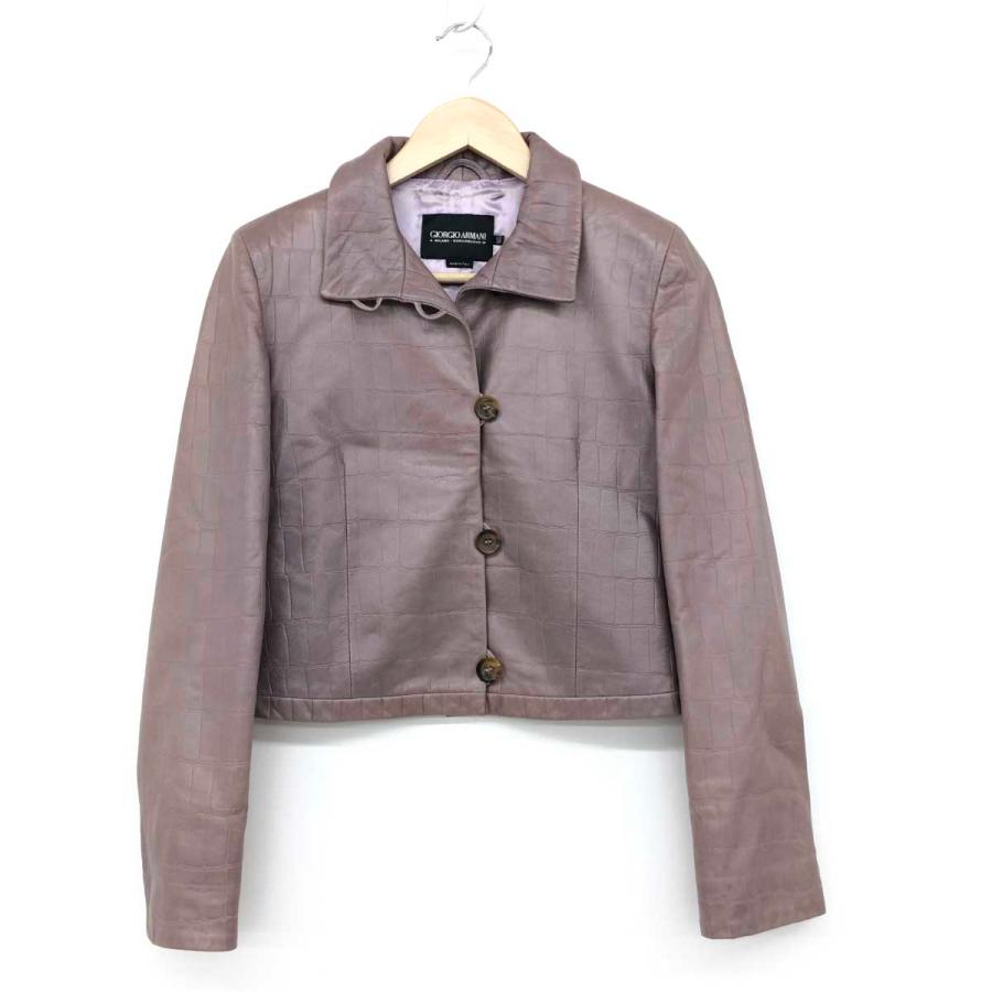 GIORGIO ARMANI ジョルジオアルマーニ レザージャケット サイズ38