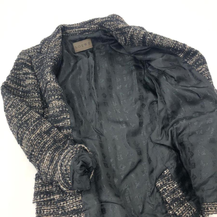 美品　LOEWE ロエベ ジャケット 黒 36 LOEWE / ロエベ | レザー ダブル ライダースジャケット 36