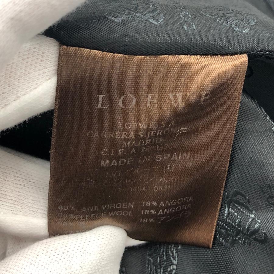 LOEWE ロエベ ツイードジャケット 良好 36 ブラック レディース