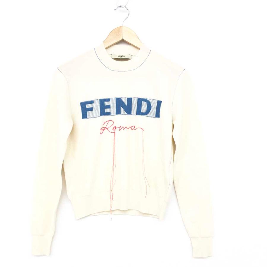FENDI フェンディ 長袖ニット 良好 サイズ38 ホワイト カシミヤ FENDI フェンディ 長袖ニット 良好 サイズ38 ホワイト カシミヤ