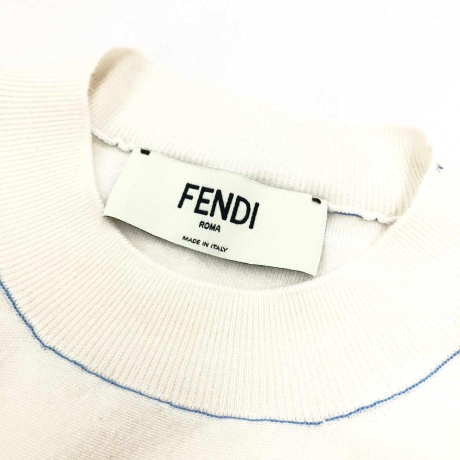 FENDI フェンディ 長袖ニット 良好 サイズ38 ホワイト カシミヤ FENDI フェンディ 長袖ニット 良好 サイズ38 ホワイト カシミヤ