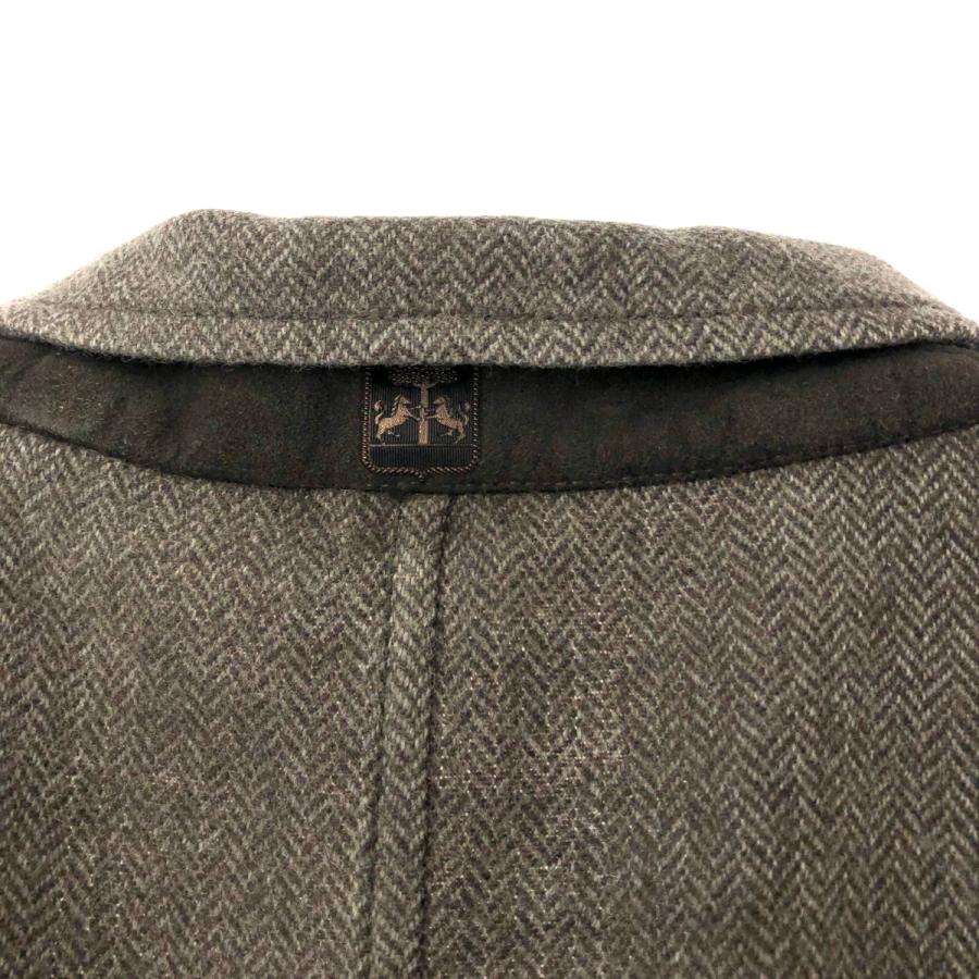 CORNELIANI コルネリアーニ サファリ ジャケット 良好 グレー メンズ アウター ヘリンボーン 金釦 : リサイクルショップティファナ -  通販 - Yahoo!ショッピング