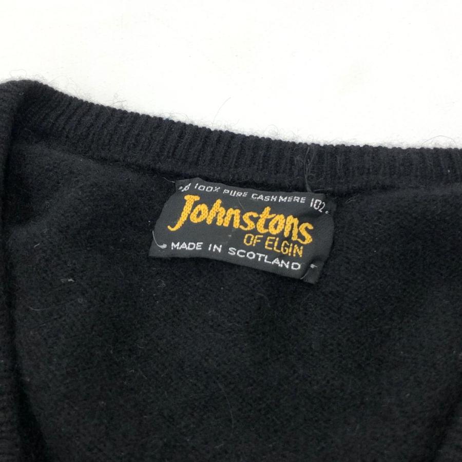Johnstons ジョンストンズ Vネックニット サイズ40 ブラック Johnstons ジョンストンズ Vネックニット サイズ40 ブラック