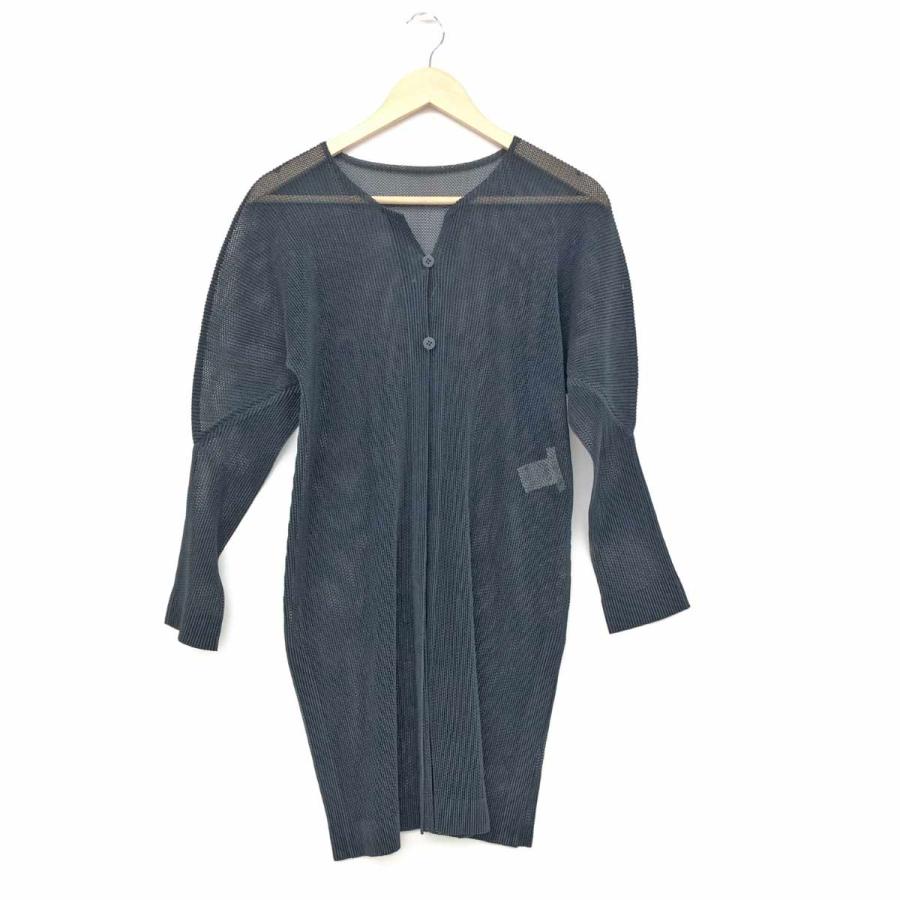 PLEATS PLEASE プリーツプリーズ ロングカーディガン サイズ3 PP61  