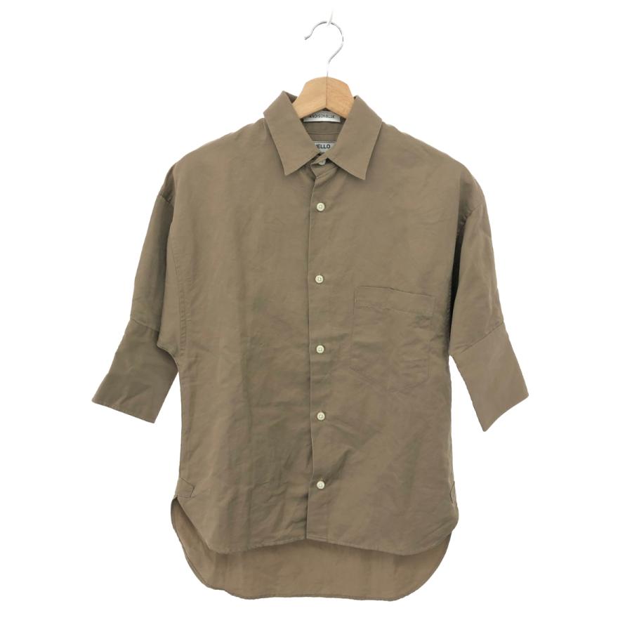 MADISON BLUE マディソンブルー シャツ 00 ブラウン コットン×リネン  