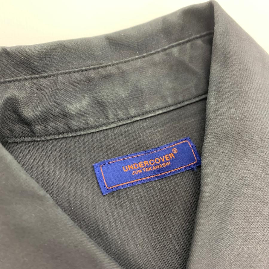美品＊ UNDERCOVER アンダーカバー グレー Tシャツ UNDERCOVER アンダーカバー バックGIZロゴプリント7分袖 シャツ