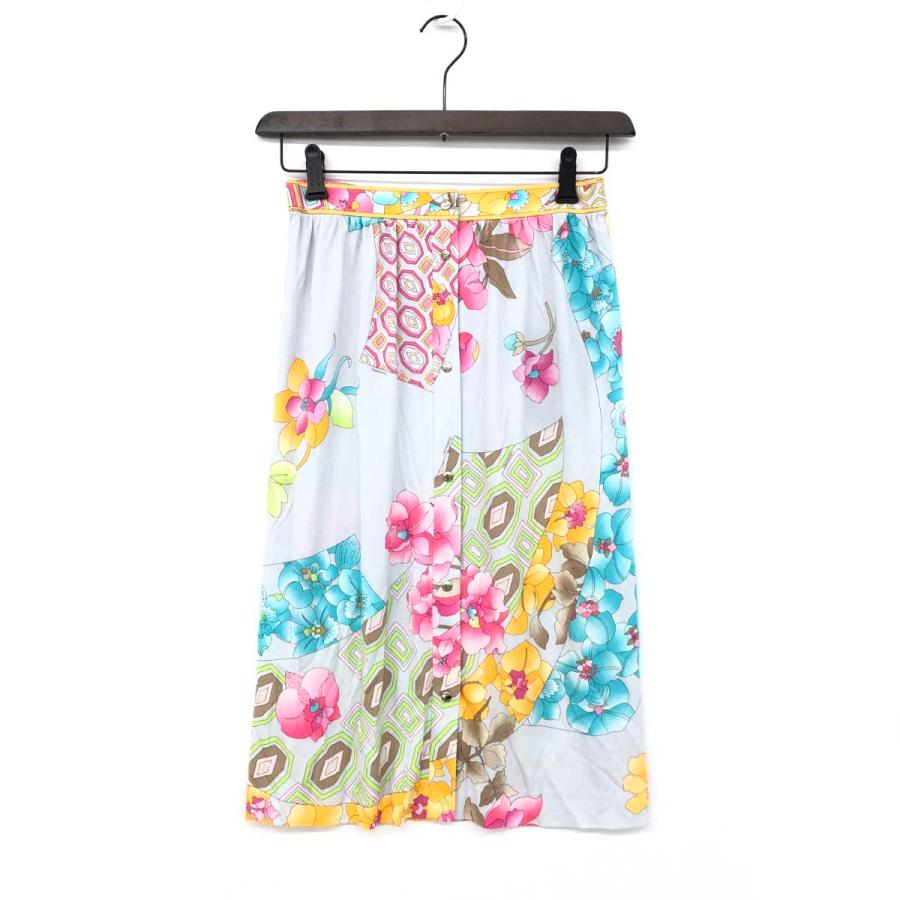 LEONARD レオナール ロングスカート 新品同様 大きいサイズ42 グレー  