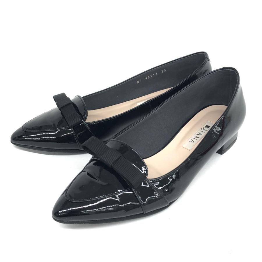 DIANA ダイアナ パンプス フラットシューズ 美品 23cm NJ42114 DIANA ダイアナ パンプス フラットシューズ 美品 23cm NJ42114