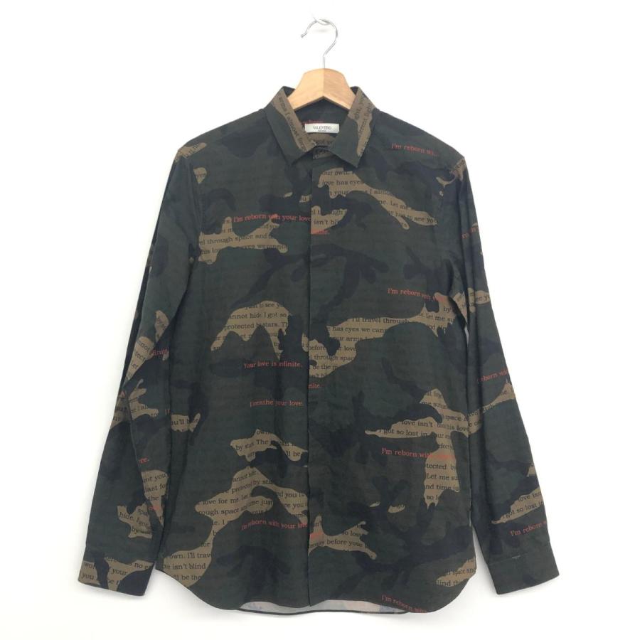 VALENTINO ヴァレンティノ 比翼 シャツ 38 TV3AB7655TP カーキ VALENTINO ヴァレンティノ 比翼 シャツ 38 TV3AB7655TP カーキ