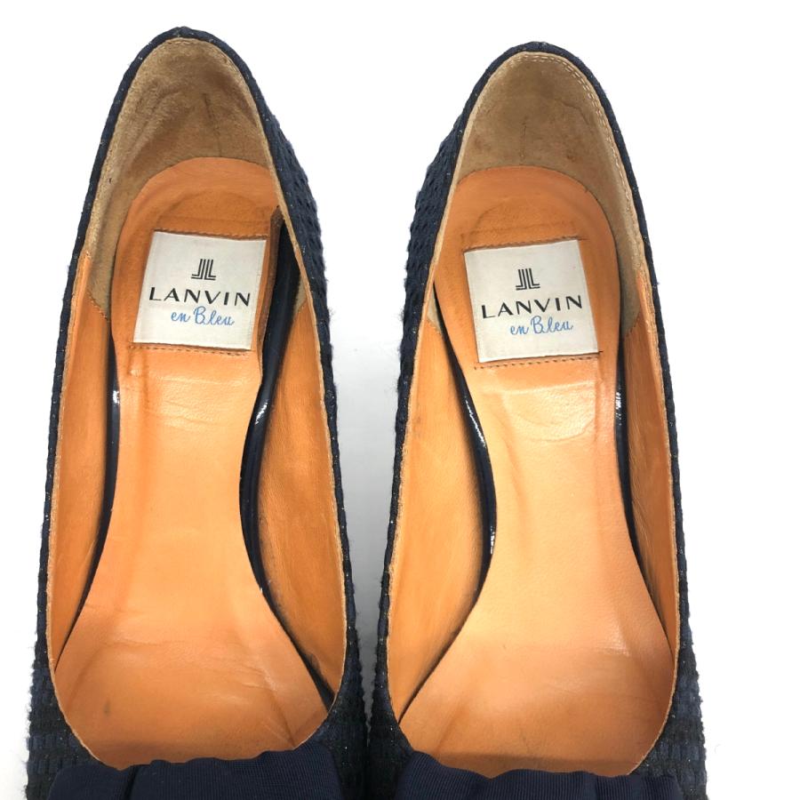 LANVIN en Bleu ランバンオンブルー  パンプス  23  ネイビー   レディース 靴 シューズ shoes リボンデザイン｜tifana｜06