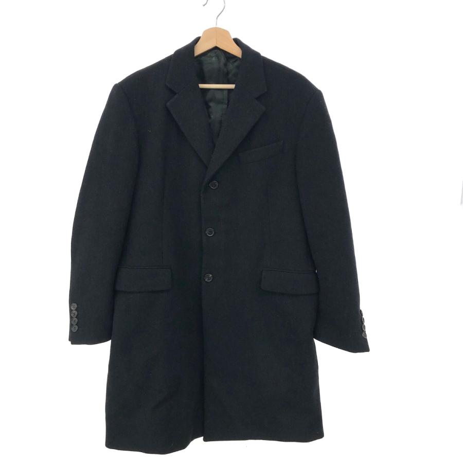 PRADA プラダ チェスター コート 50R PT8084 ブラック メンズ PRADA プラダ チェスター コート 50R PT8084 ブラック メンズ