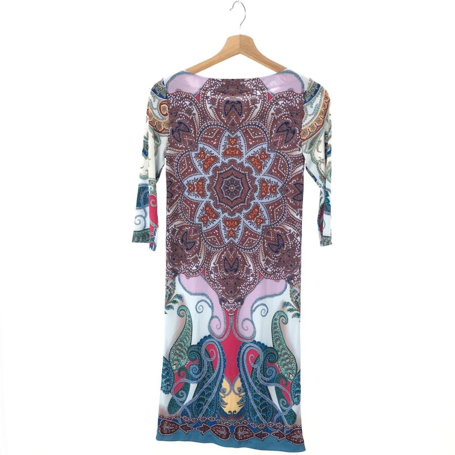 ETRO エトロ 七分袖ワンピース サイズ38 マルチカラー ETRO エトロ 七分袖ワンピース サイズ38 マルチカラー
