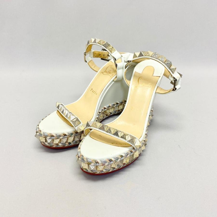 Christian Louboutin クリスチャンルブタン サンダル 39 ホワイト  