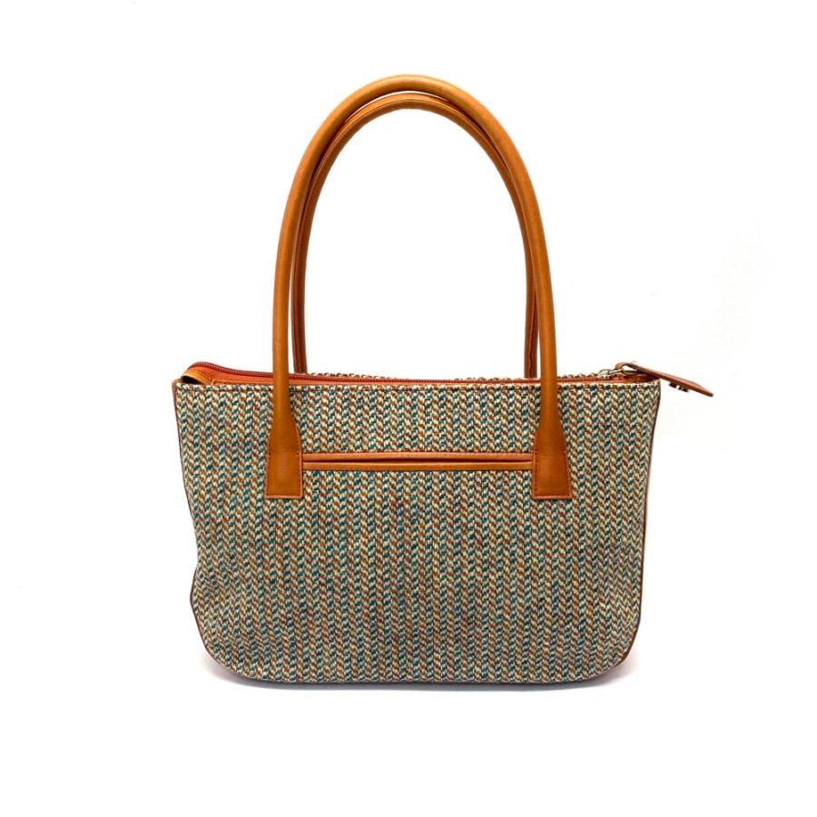 HAMANO × HarrisTweed ハマノ × ハリスツイード ハンドバッグ ブラウン  