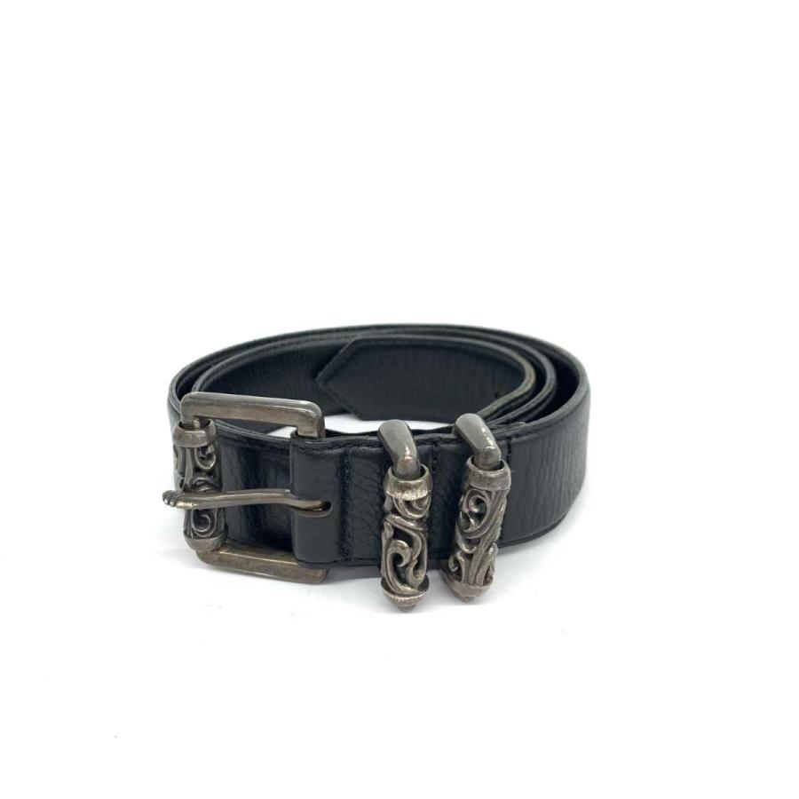 silver horse シルバーホース ベルト ブラック レザー 925金具 silver horse シルバーホース ベルト ブラック レザー 925金具