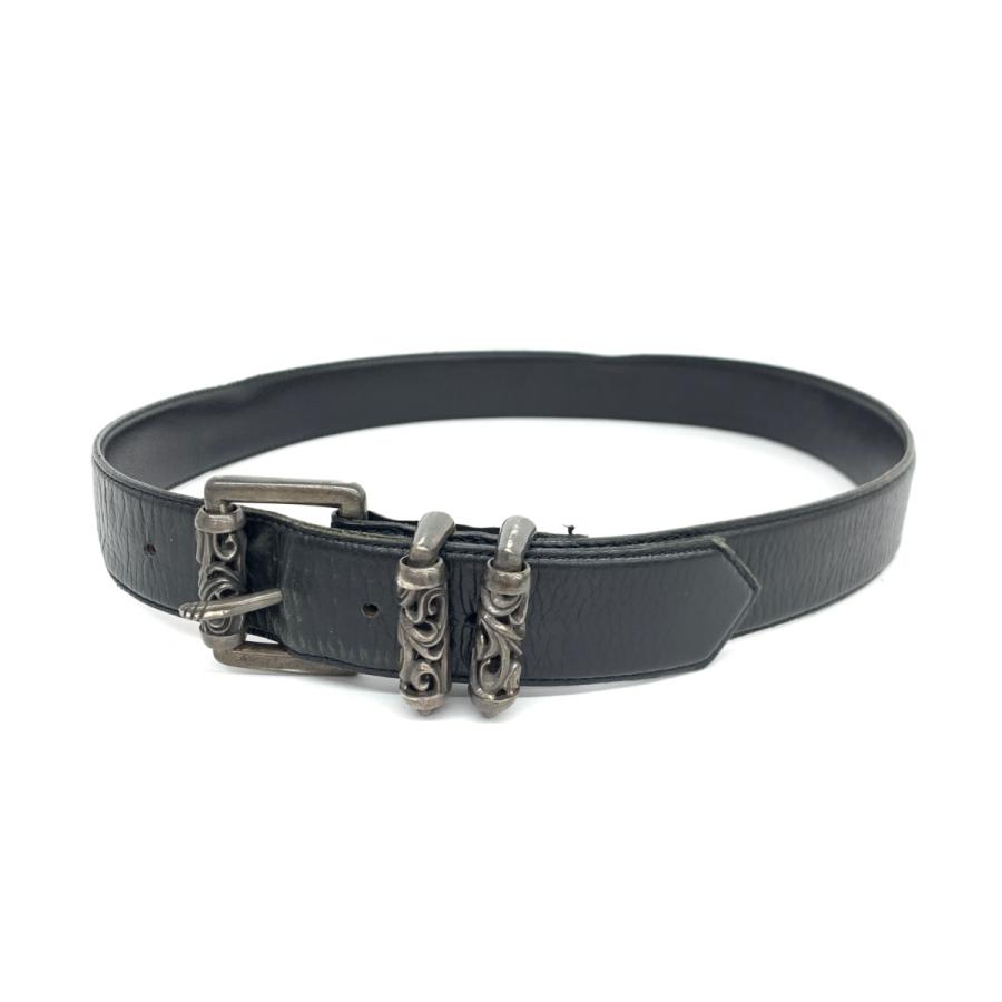 silver horse シルバーホース ベルト ブラック レザー 925金具 silver horse シルバーホース ベルト ブラック レザー 925金具