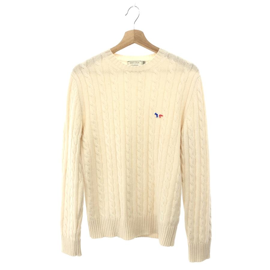 MAISON KITSUNE メゾンキツネ 長袖ニット サイズ:XS ベージュ MAISON KITSUNE メゾンキツネ 長袖ニット サイズ:XS ベージュ