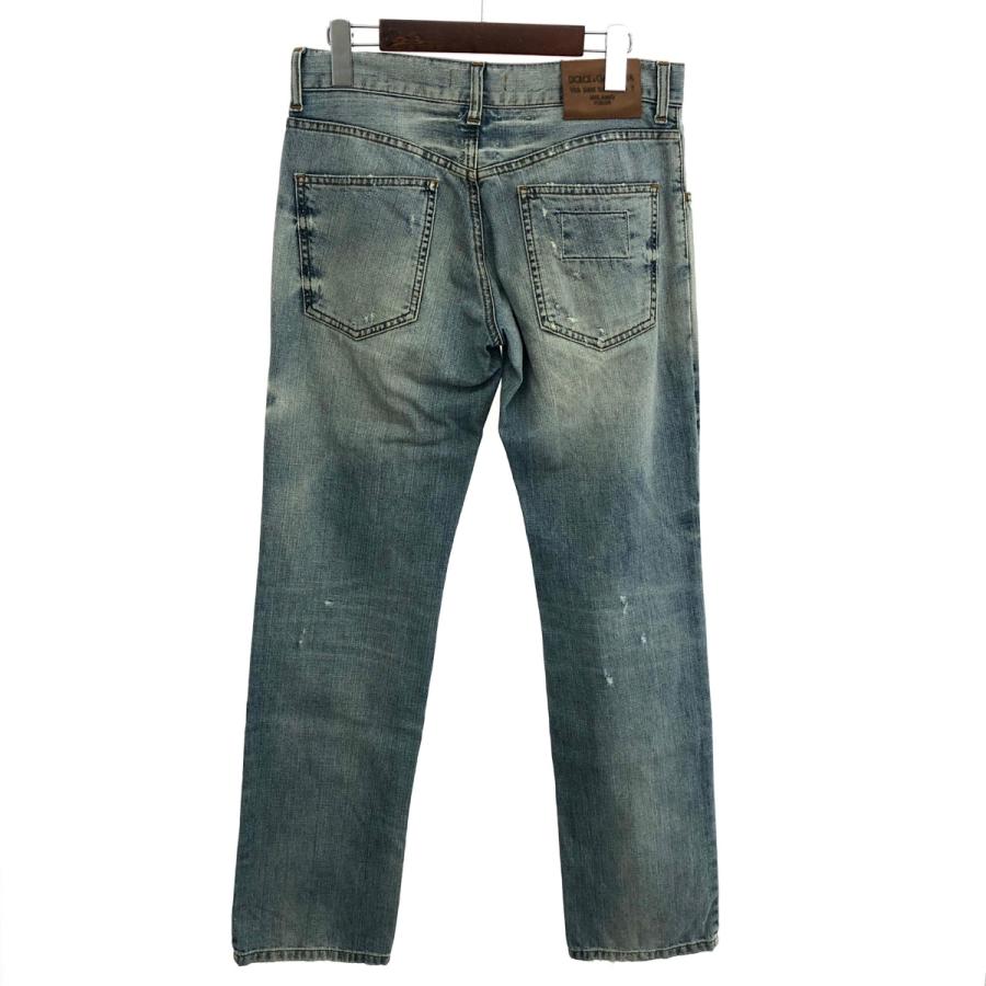 古着 DOLCE&GABBANA クラッシュデニムパンツ サイズ48 中古・古着通販】DOLCE & GABBANA (ドルチェ＆ガッバーナ