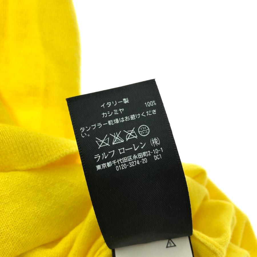 Ralph Lauren Black Label ラルフローレンブラックレーベル ハイゲージ ニット サイズ:S  イエロー カシミヤ100％ メンズ 　241005004435 Ralph Lauren Black Label ラルフローレンブラックレーベル ハイゲージ