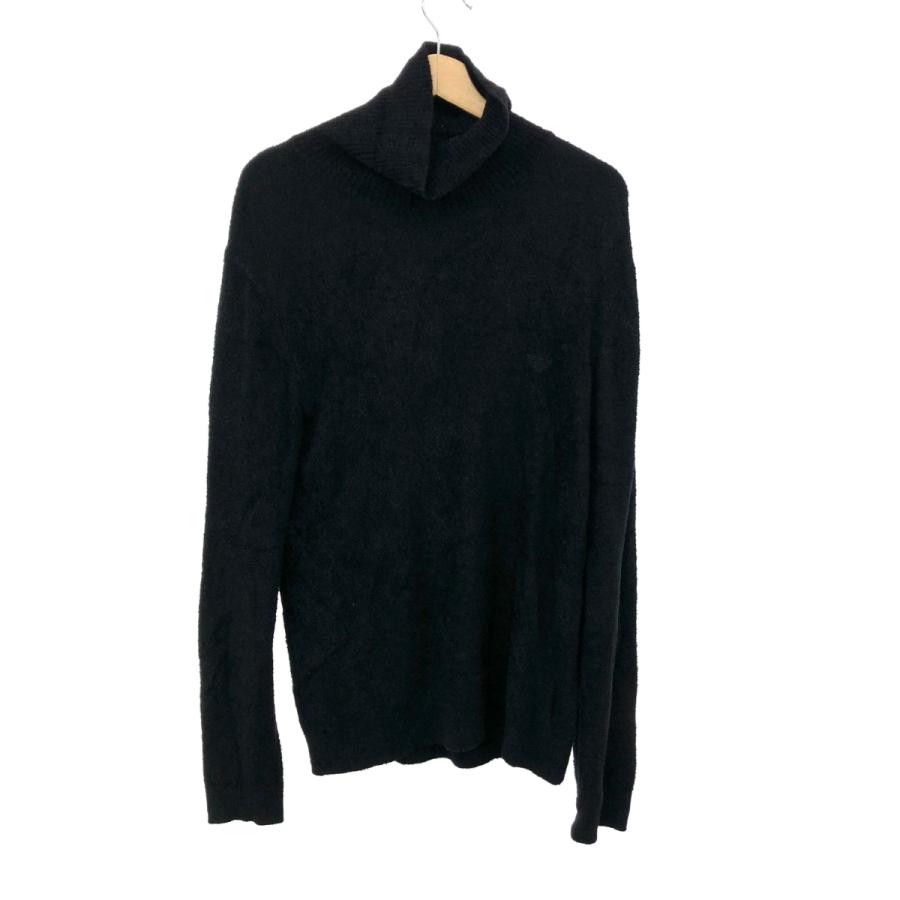 EMPORIO ARMANI ブラックタートルネックニット EMPORIO ARMANI ブラックタートルネックセーター50