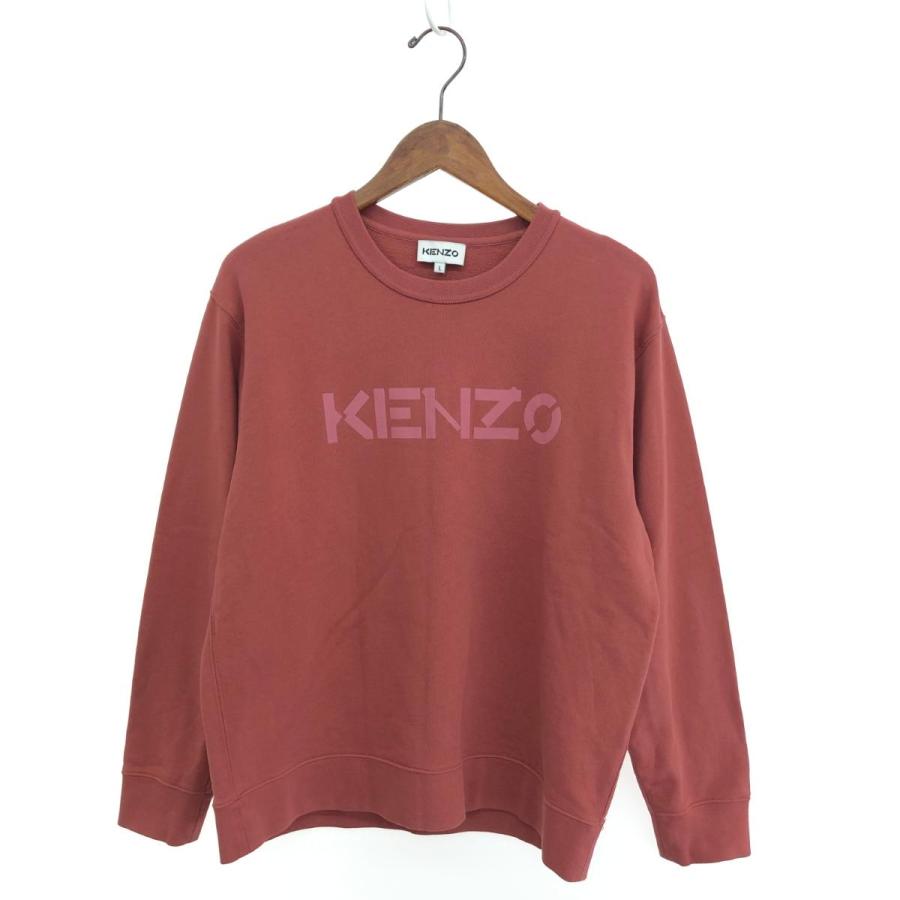 KENZO ケンゾー ロゴ スウェットトップス 良好 サイズ:L ピンク
