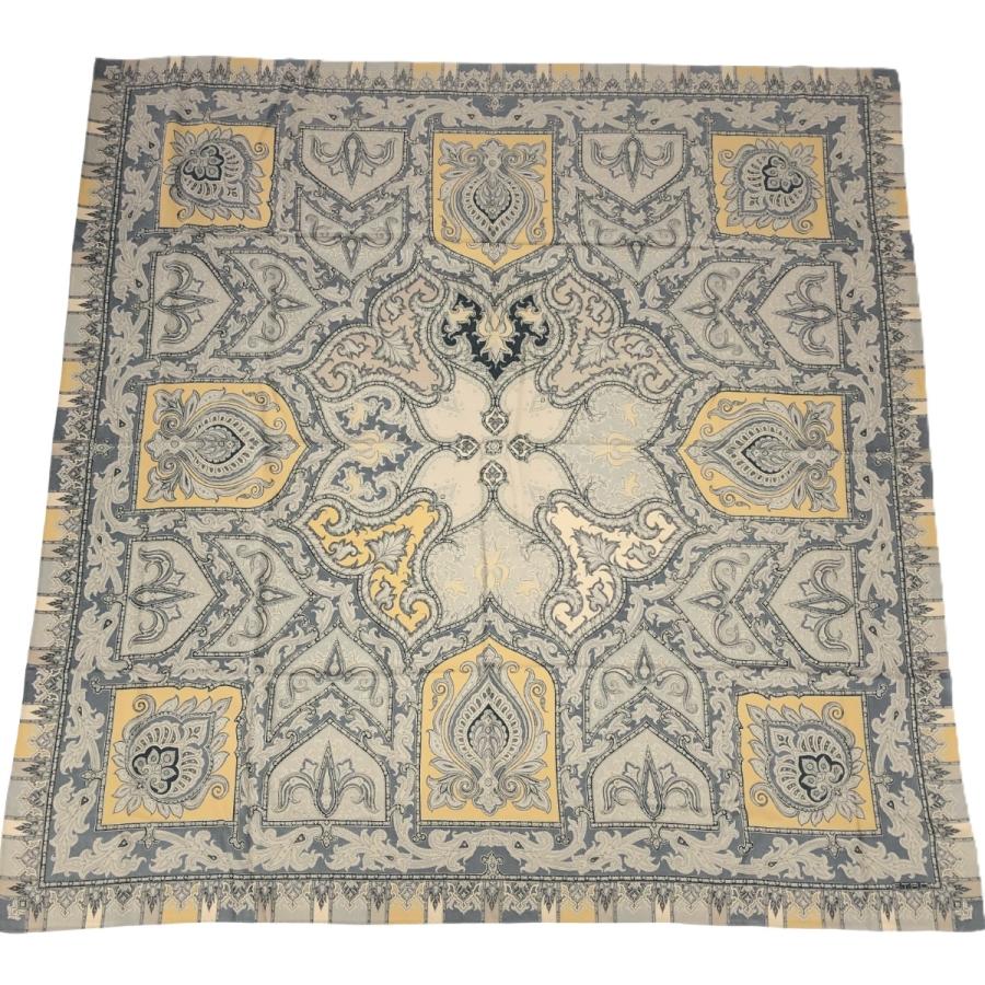 ETRO 大判ストール ペーズリー グレー ETRO エトロ 大判スカーフ ストール ペイズリー柄 グレー