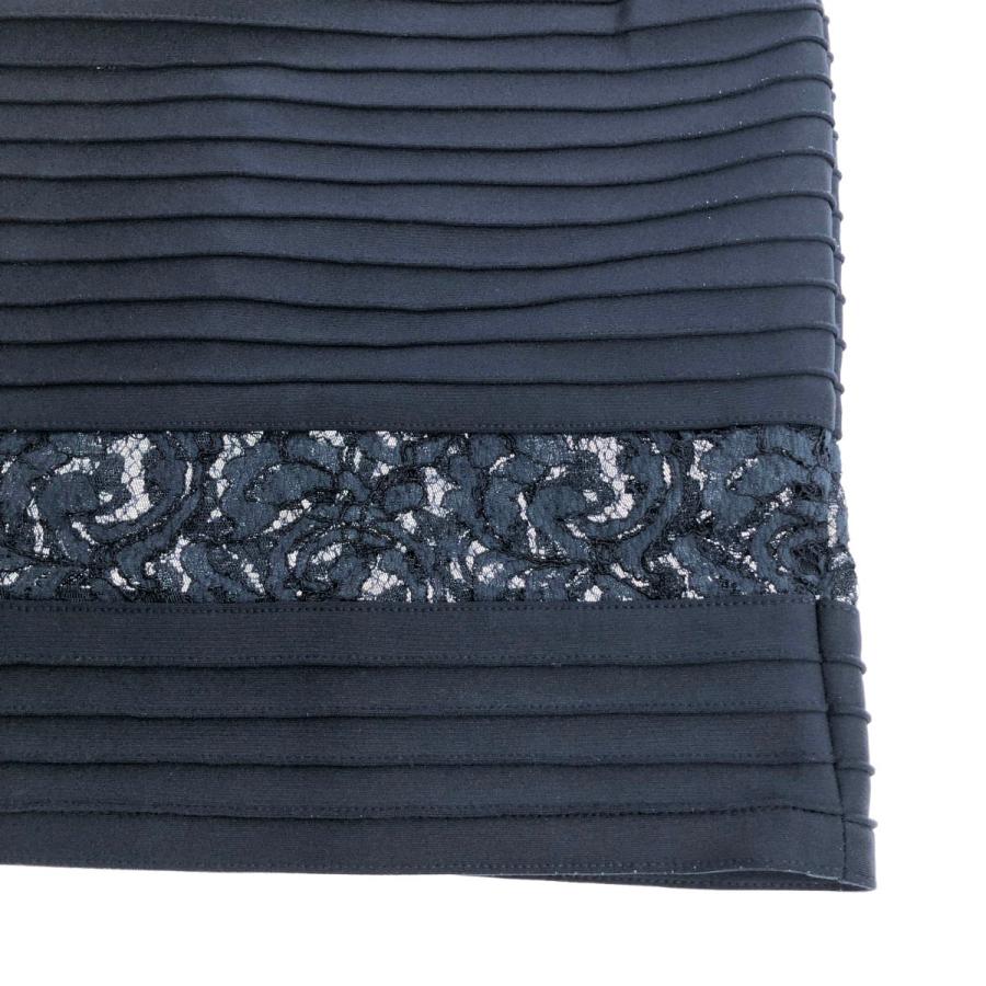 TADASHI SHOJI タダシショージ 半袖ワンピース 良好 サイズXS ネイビー 