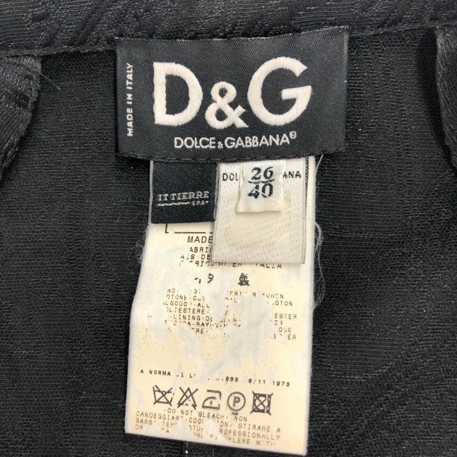 D&G ドルチェ＆ガッバーナ ジャケット サイズ40 ブラック レディース 