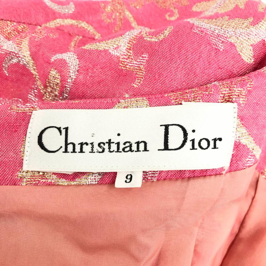 Christian Dior クリスチャンディオール 半袖ワンピース 良好 Christian Dior クリスチャンディオール 半袖ワンピース 良好