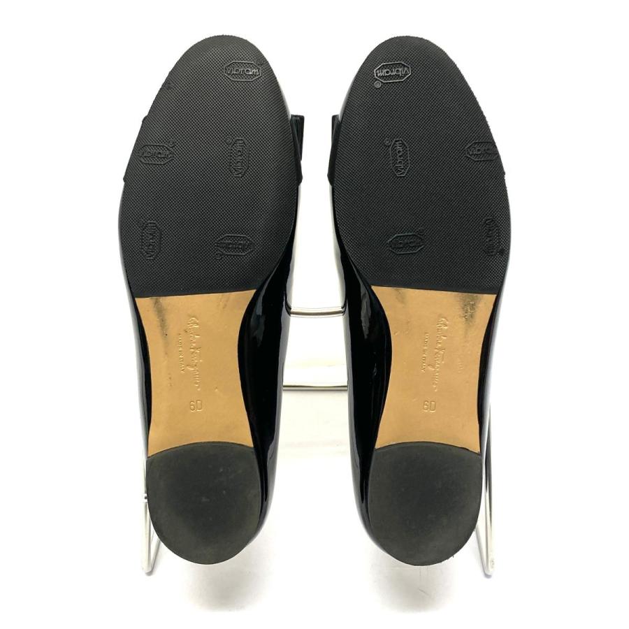 フェラガモ S.FERRAGAMO☆ZELDA POIS ブラック 6D 靴