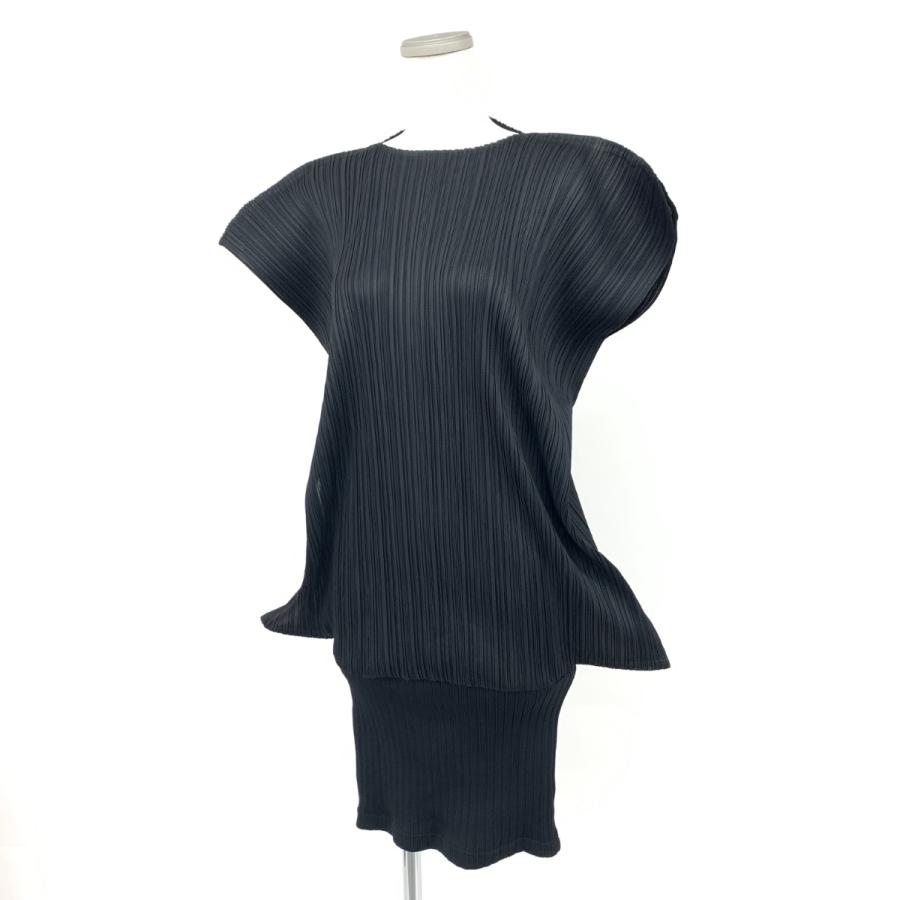 PLEATS PLEASE プリーツプリーズ 変形デザインワンピース 良好 サイズ3 