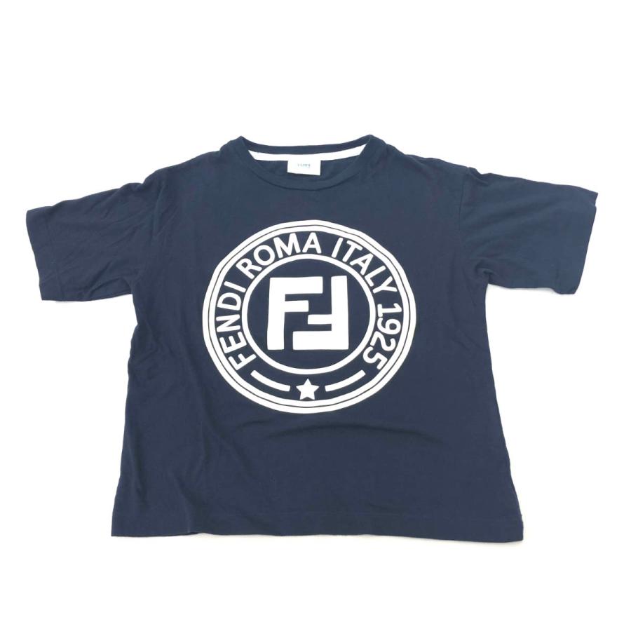 FENDI フェンディ 半袖Tシャツ 良好 サイズ8A ネイビー キッズ FENDI フェンディ 半袖Tシャツ 良好 サイズ8A ネイビー キッズ