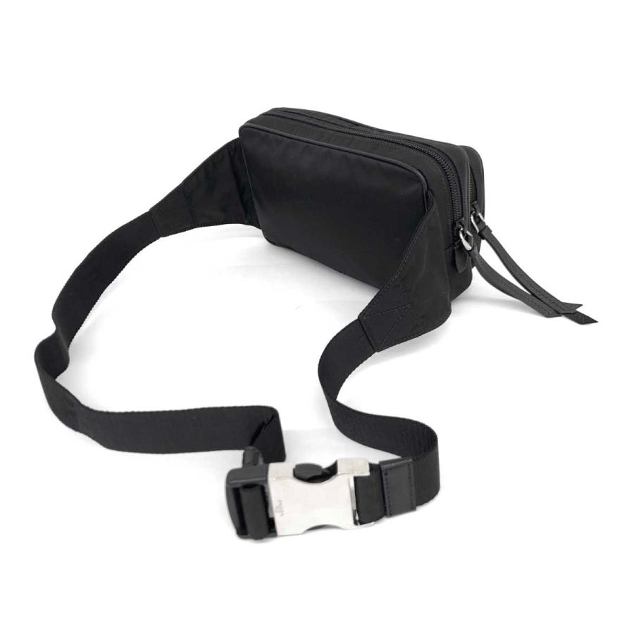 PRADA プラダ ボディバッグ 美品 1BL010 ブラック ナイロン 2室  