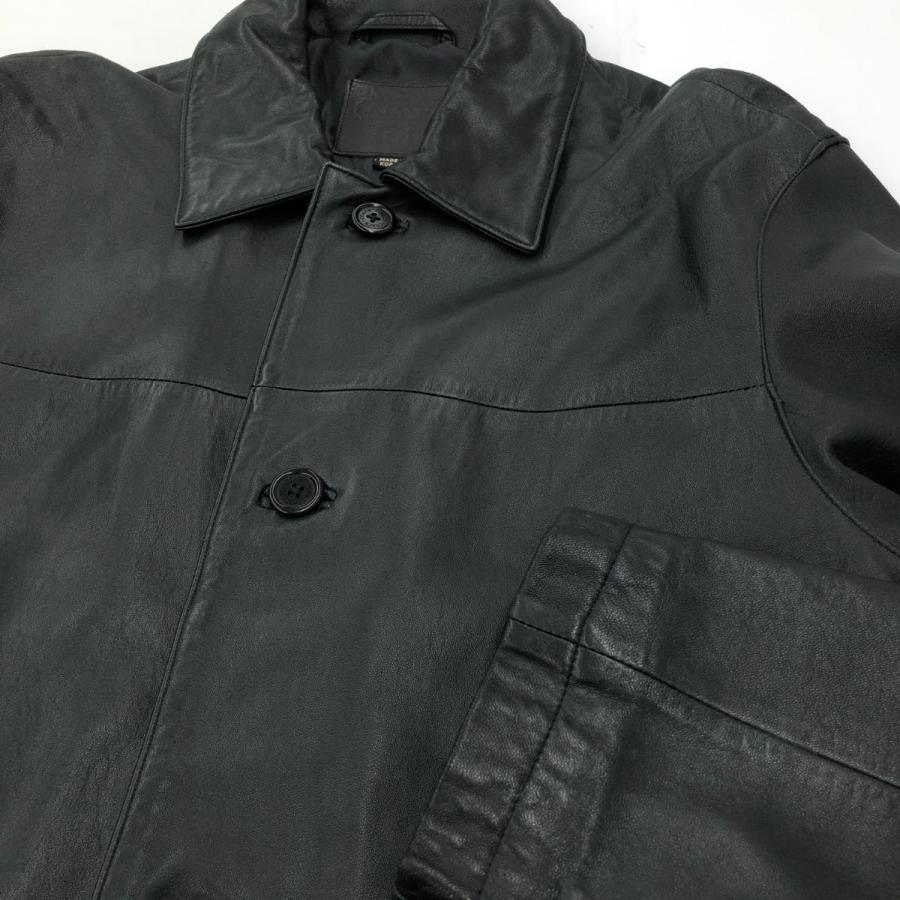 COACH コーチ レザーカーコート Mサイズ ブラック 本革 メンズ COACH コーチ レザーカーコート Mサイズ ブラック 本革 メンズ