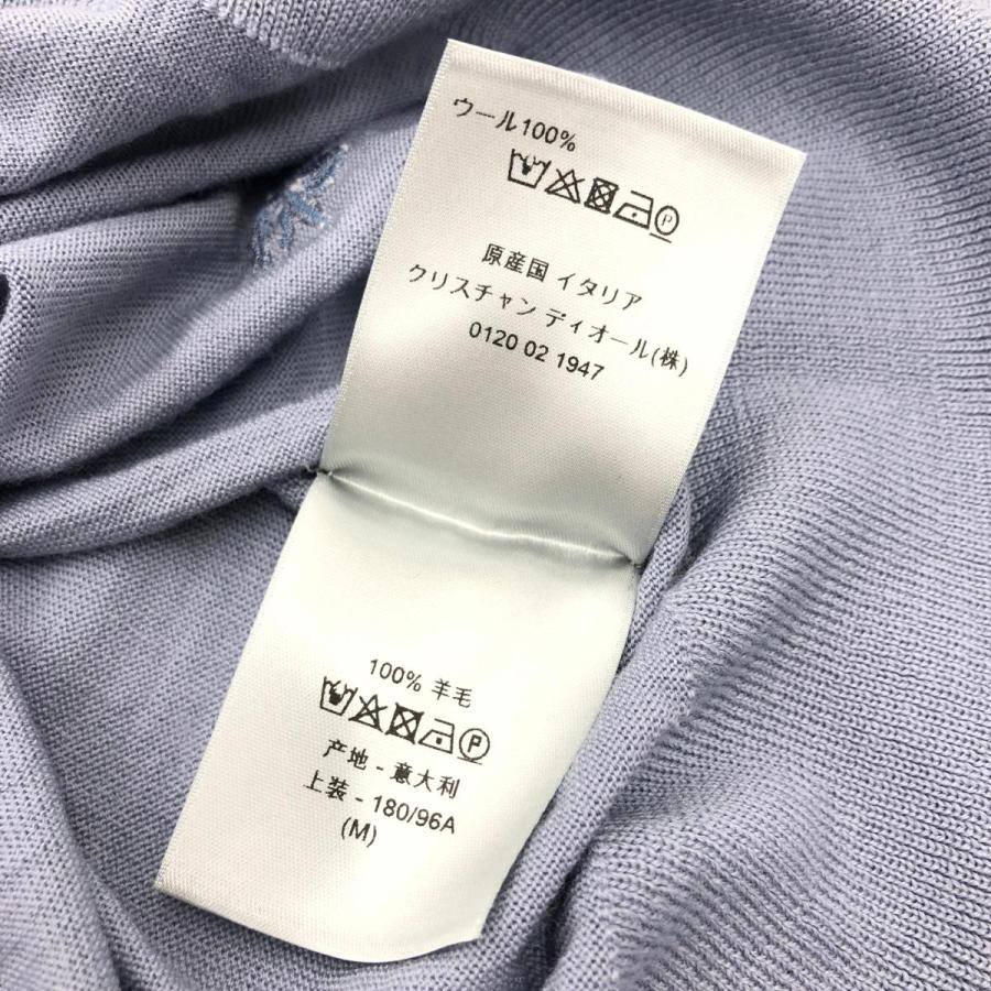 Dior HOMME ディオールオム 長袖ニット サイズM グレー/ブルー Dior HOMME ディオールオム 長袖ニット サイズM グレー/ブルー