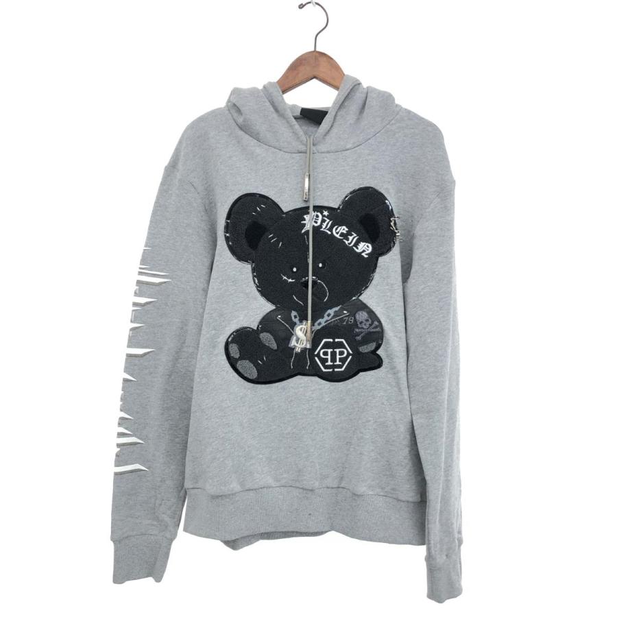 PHILIPP PLEIN フィリッププレイン パーカー 良好 グレー メンズ PHILIPP PLEIN フィリッププレイン パーカー 良好 グレー メンズ