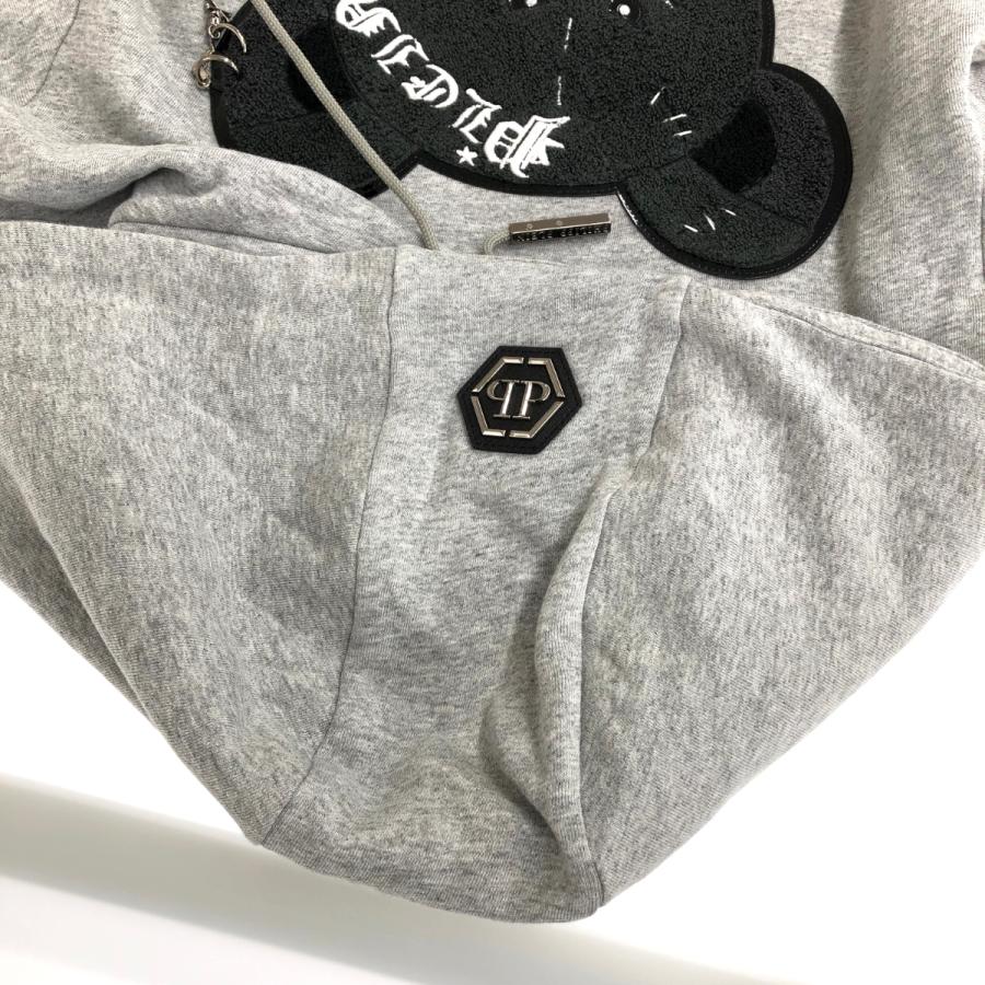 PHILIPP PLEIN フィリッププレイン パーカー 良好 グレー メンズ PHILIPP PLEIN フィリッププレイン パーカー 良好 グレー メンズ